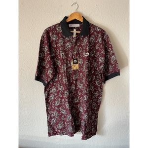 NWT Slazenger Polo, Paisley (L)